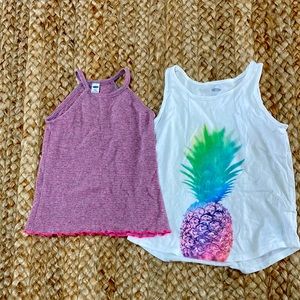 Lot of two Girls Old Navy Tank Tops sz 8, Summer T-shirts